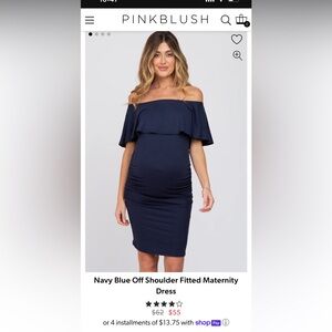 Dark green maternity dress, small